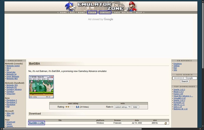 Gameplay mit gba emulator pc BatGBA