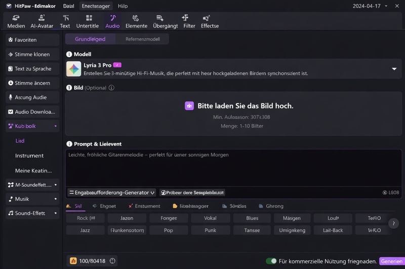 musik generator edimakor