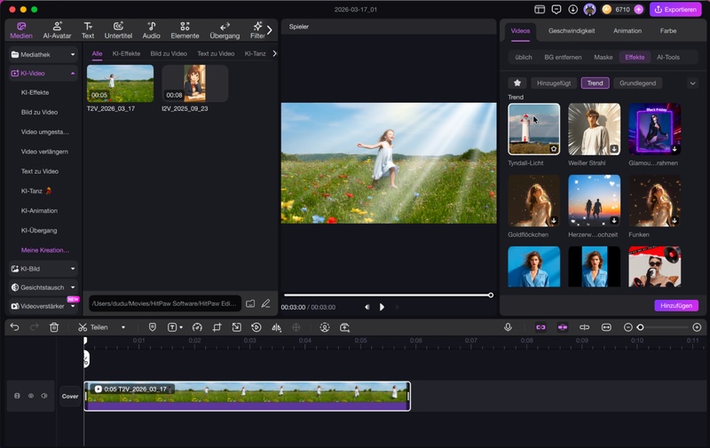 video audio trennen timeline