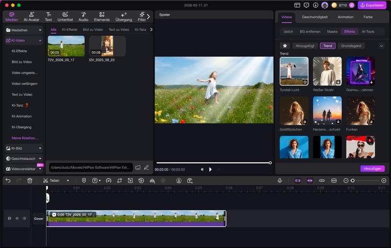 video in timeline fuer audio bearbeiten