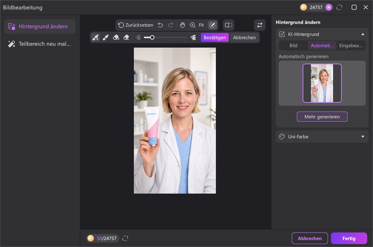 HitPaw Edimakor KI Bildeditor für E-Commerce Produktfotos