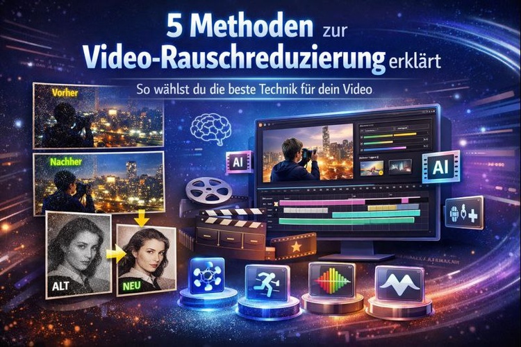 Video entrauschen mit KI Rauschreduzierung