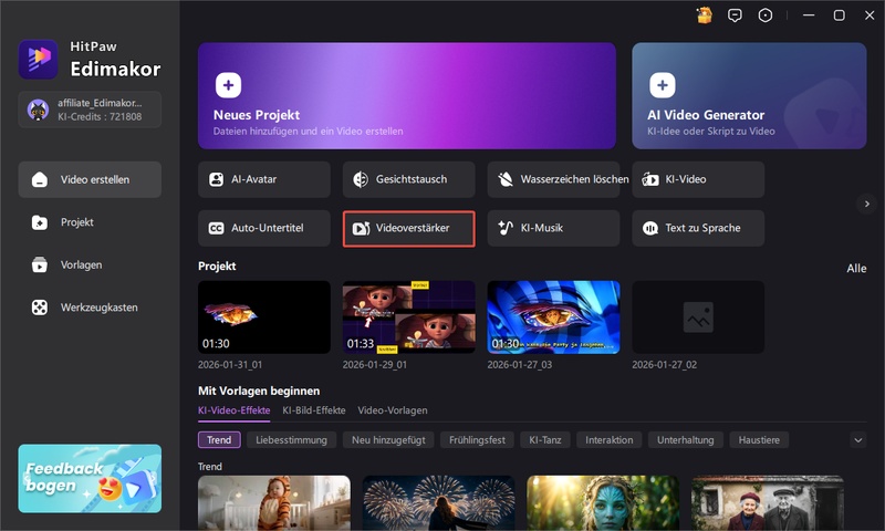 Video Farben verbessern mit KI Farboptimierung