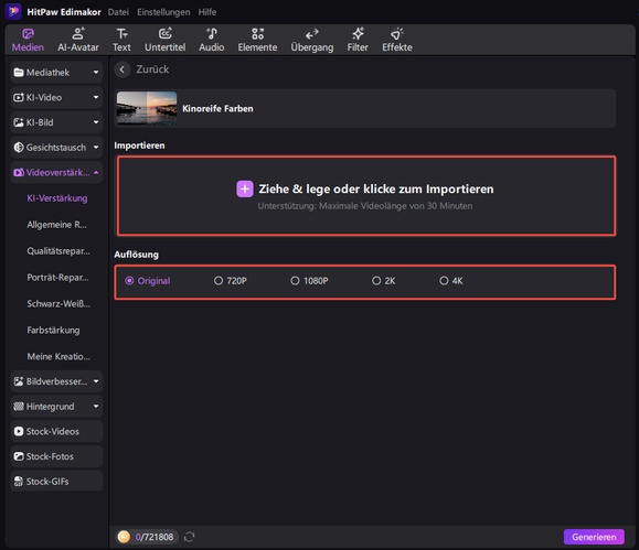 Video Farben verbessern mit Farbtemperatur und Weißabgleich