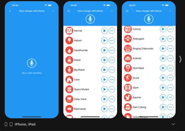 stimme verändern app kostenlos mit Audioeffekten