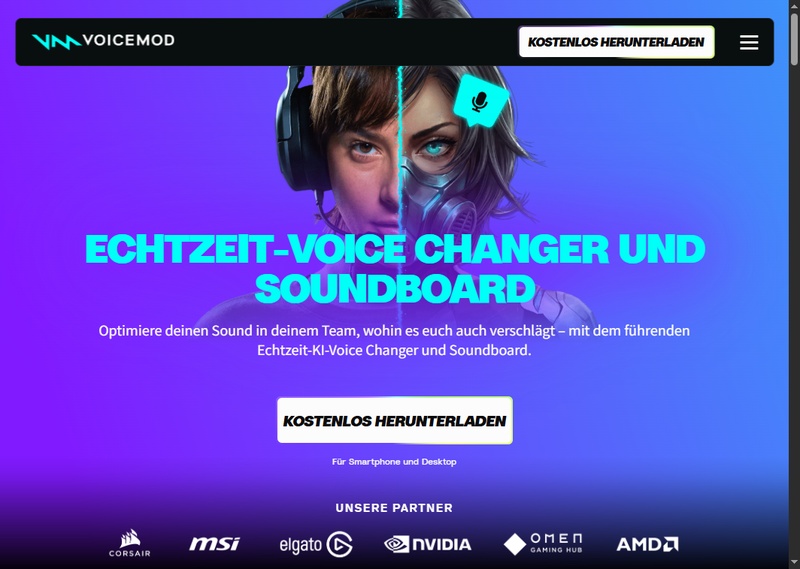 voicemod verändert stimme live beim gaming