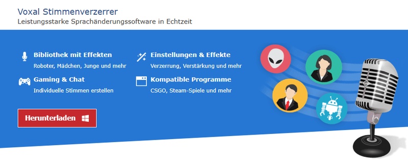voxal bearbeitet audio mit stimmeffekten