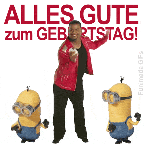 minions tanz geburtstag gif lustig