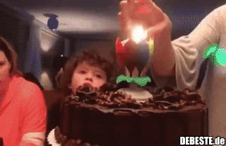 geburtstagskuchen kerze lustig explosion gif
