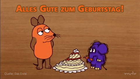 die maus geburtstag gif torte lustig