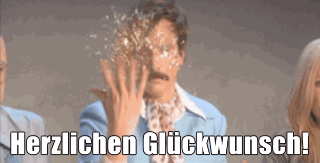 herzlichen glueckwunsch gif lustig glam