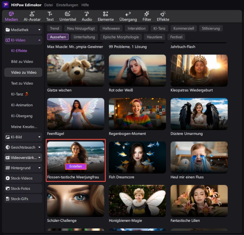 Wähle Körpertausch-Effekt