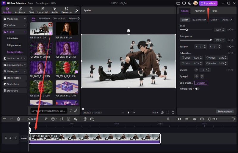 Generieren Sie KI-Cartoons