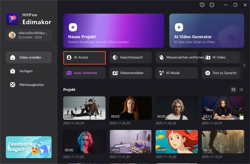 Schritt 1: Bild für KI Singen Bild auswählen