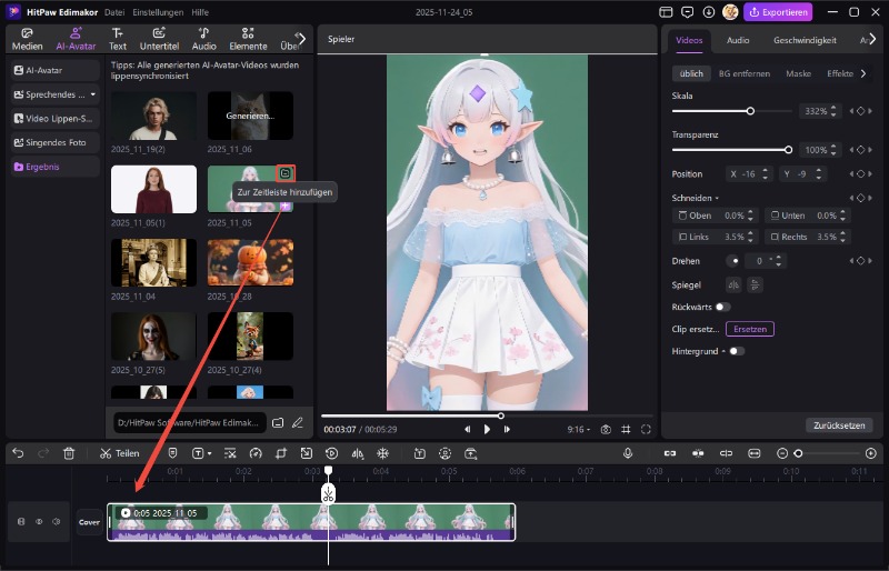 Schritt 3: Singenes Bild exportieren und teilen