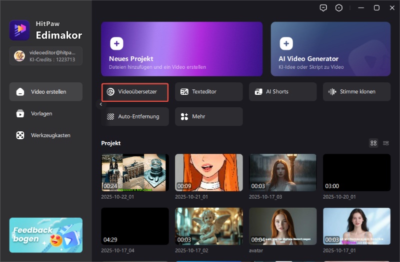Videos übersetzen Schritt 1