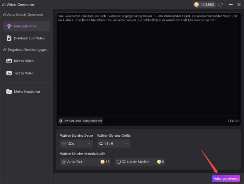 EdiMakor AI Video Generator Anleitung 1