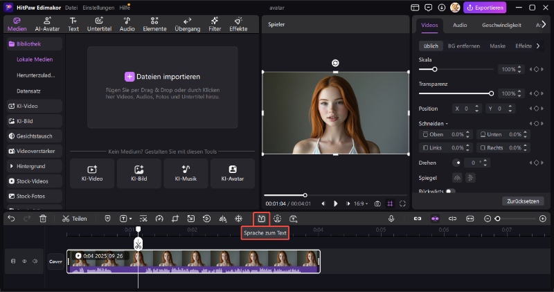 edimakor Untertitel generieren
