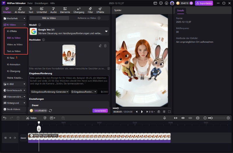 Text-zu-Brainrot-Video wählen