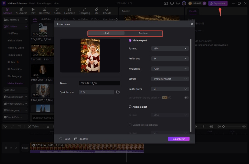 tiktok video maker schritt 3