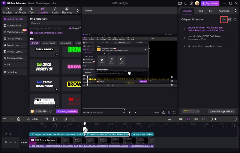 Übersetzen Sie Deutsch Video nach Englisch Guide 1