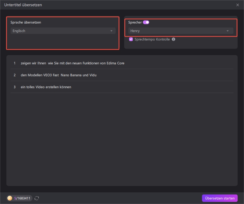 Übersetzen Sie Deutsch Video nach Englisch Guide 2
