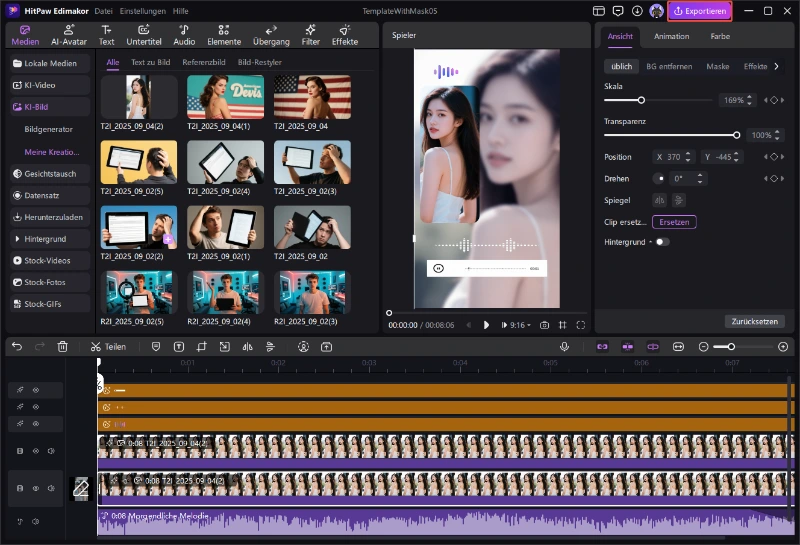 Schritt für Videovorlagen 3