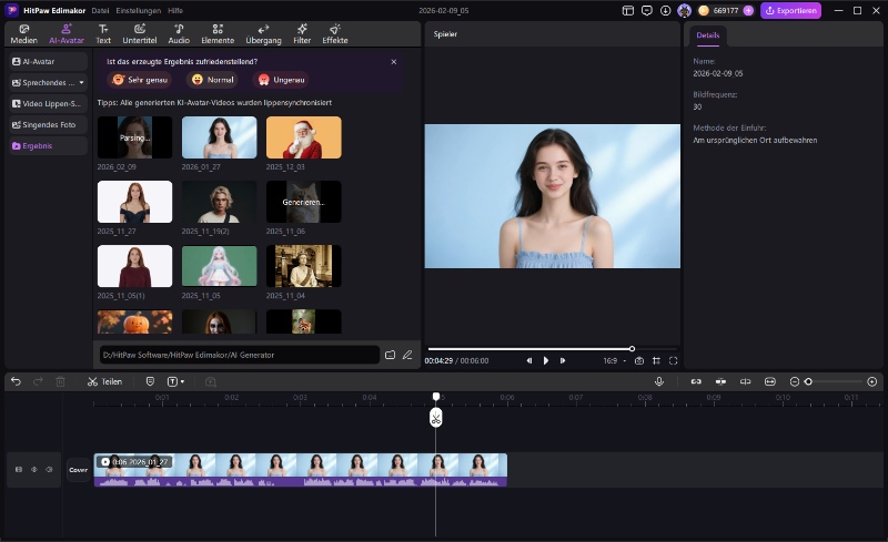Edimakor Voice Clone – Bearbeitung der geklonten Stimme