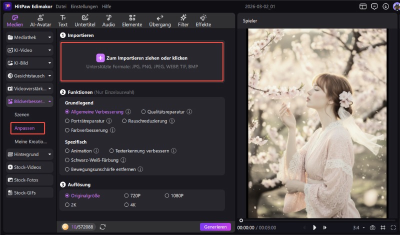 Bildverbesserung individuell anpassen