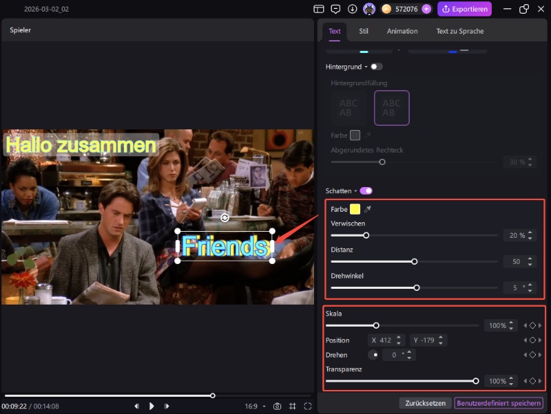 Textfeld Form anpassen