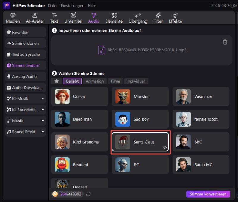 Stimmeffekte Vorschau anhören