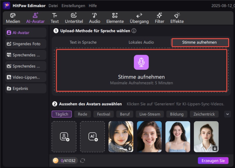 Schönes Mädchen Gesicht Avatar Echte KI