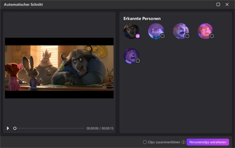 Standort des Video-Verbesserungstools