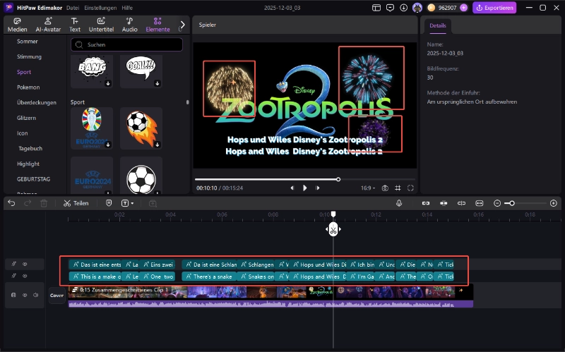 Edimakor Anwendungs-Compound-Clips-Leitfaden
