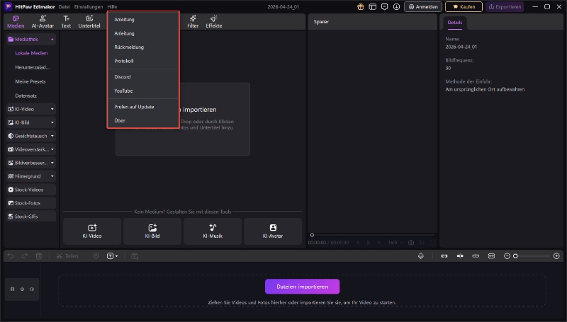 HitPaw Edimakor Hilfe und Support