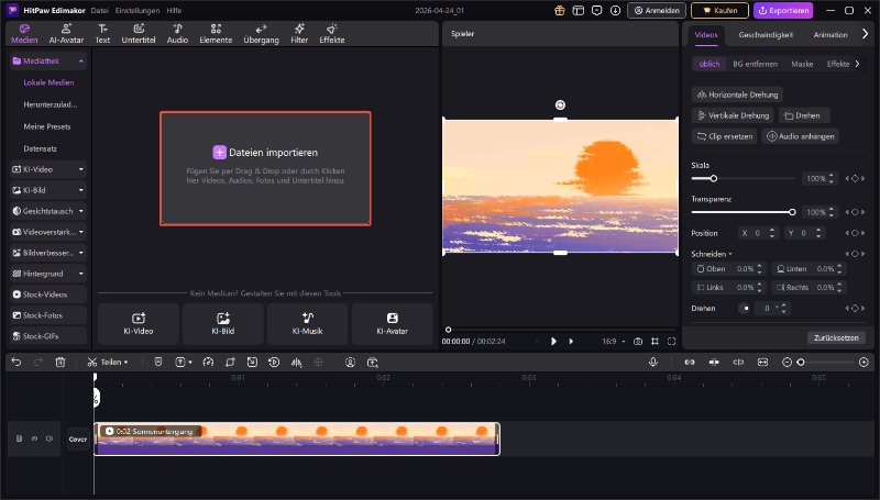 HitPaw Edimakor Audio und Medien Icons