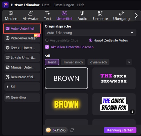 auto caption für Instagram Reels