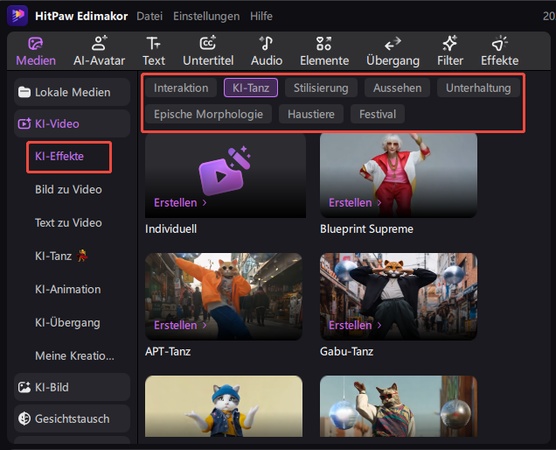 AI-Bilder und Videos bearbeiten