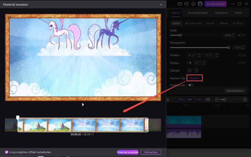 keyframe replacement