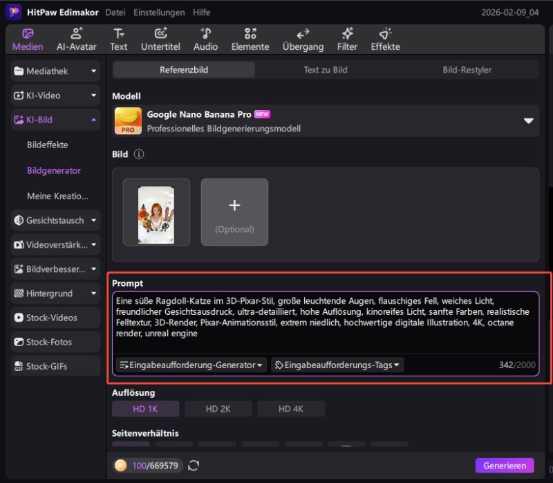 KI Face Swap Prompt eingeben – Beschreibung für bestes Ergebnis