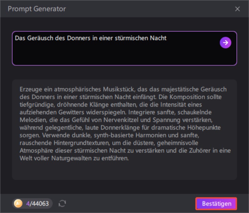 KI-Sound-Generierung-Eingabeaufforderung
