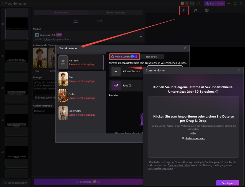 Hintergrundmusik wählen