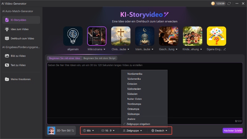 Video-Einstellungen festlegen